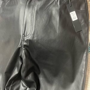 Selling in brand new condition faux leather Mens  baggy pants size 38